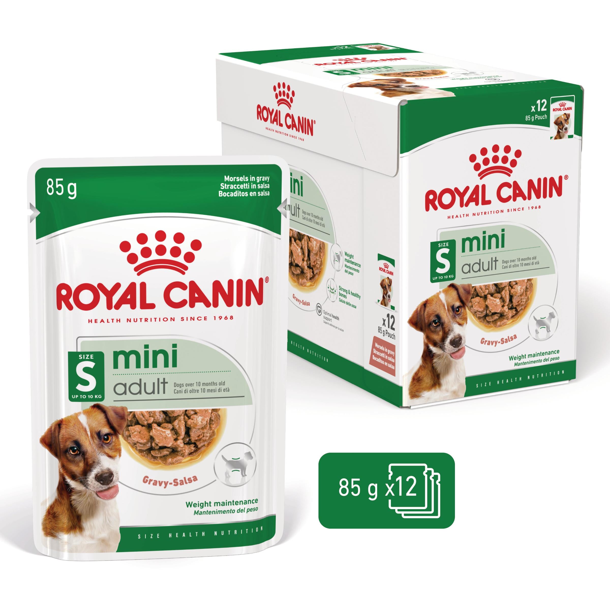 48x85g Royal Canin Mini Adult Bocconcini in Salsa 48x85g Royal Canin Mini Adult Bocconcini in Salsa